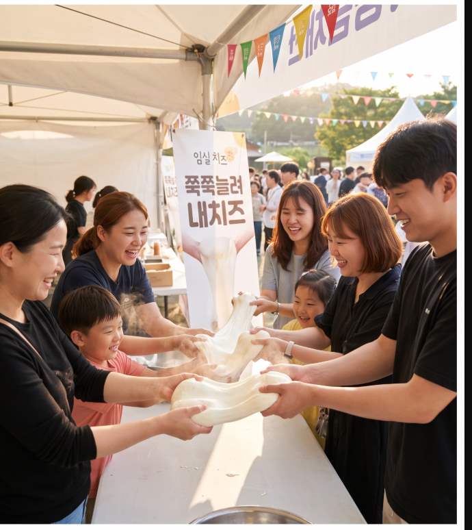 Imsil Cheese Village dairy farm and cheese product sales at the 2026 Imsil N Cheese Festival Korea
