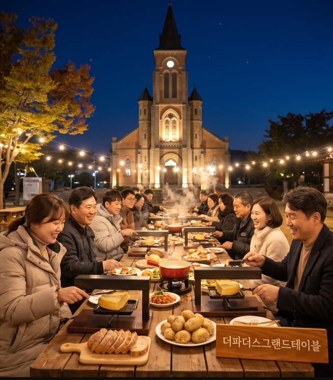 임실N치즈축제 먹거리 부스와 치즈 관련 음식 판매 현장 이미지