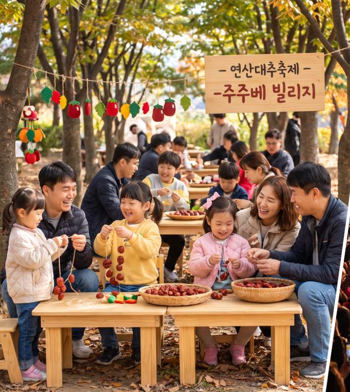 Yeonsan Jujube Culture Festival 2026 – farmer booth at the direct-sale market with fresh apple-jujubes and dried jujubes on display