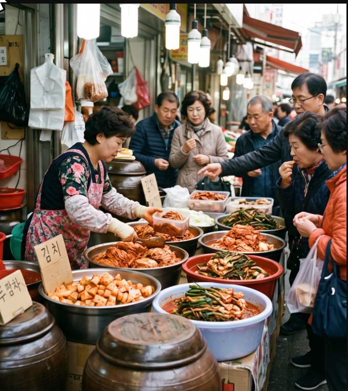 Gwangju City Hall Plaza area — outdoor festival booth layout at the Gwangju Kimchi Festival 2026