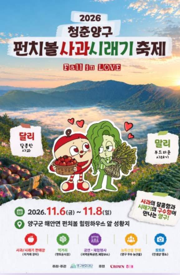 펀치볼 사과시래기축제 포스터